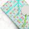 JAM Paper Light Blue Let it Snow Gift Wrap